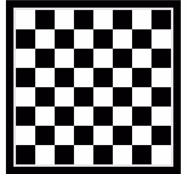 Bedroom roller blind chess game board - TenStickers