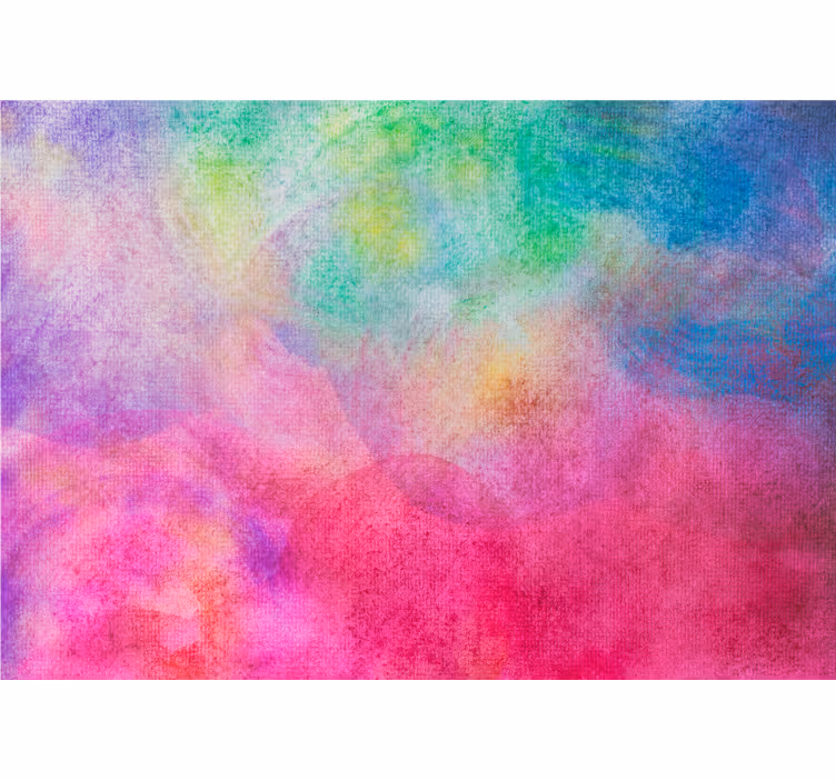 Bedroom roller blind in artistic hues - TenStickers