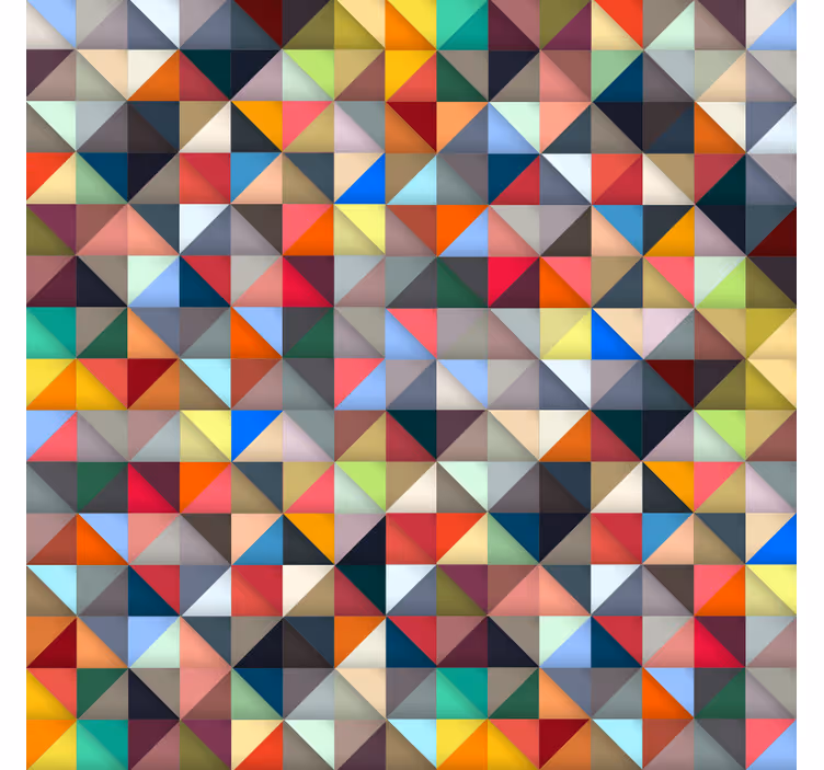 Bedroom roller blind in colorful mosaic design - TenStickers