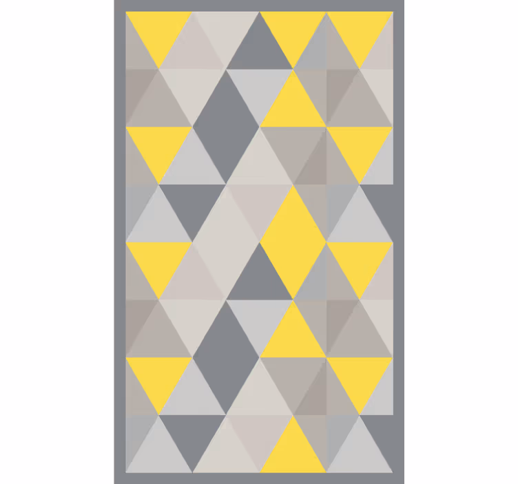 Bedroom roller blind in pantone triangles - TenStickers