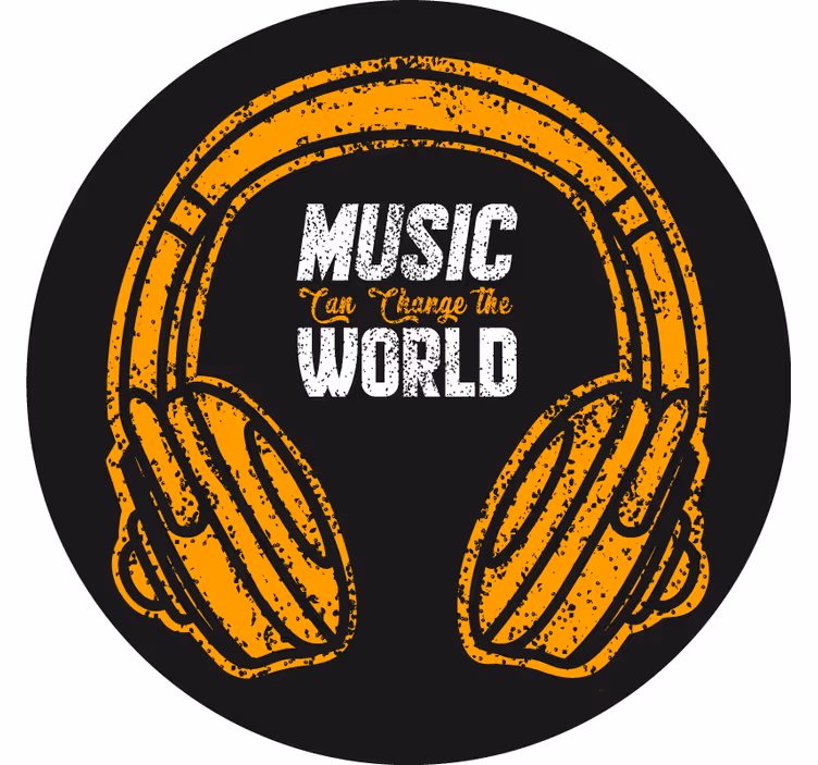 Teenage roller blind music changes the world - TenStickers
