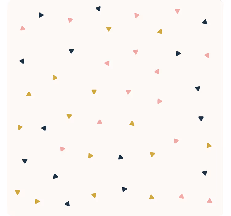 Bedroom roller blind with minimalist triangle motif - TenStickers