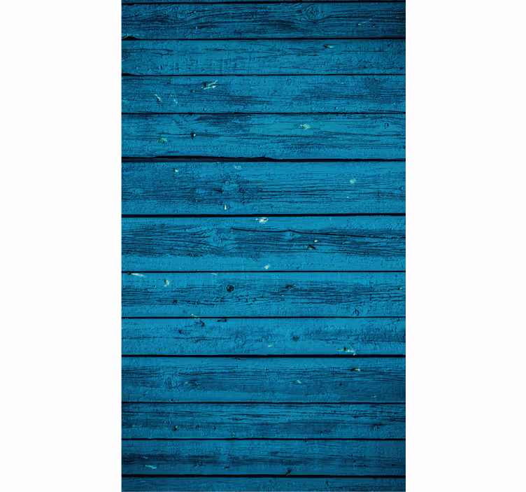 Bedroom roller blind in blue wood - TenStickers