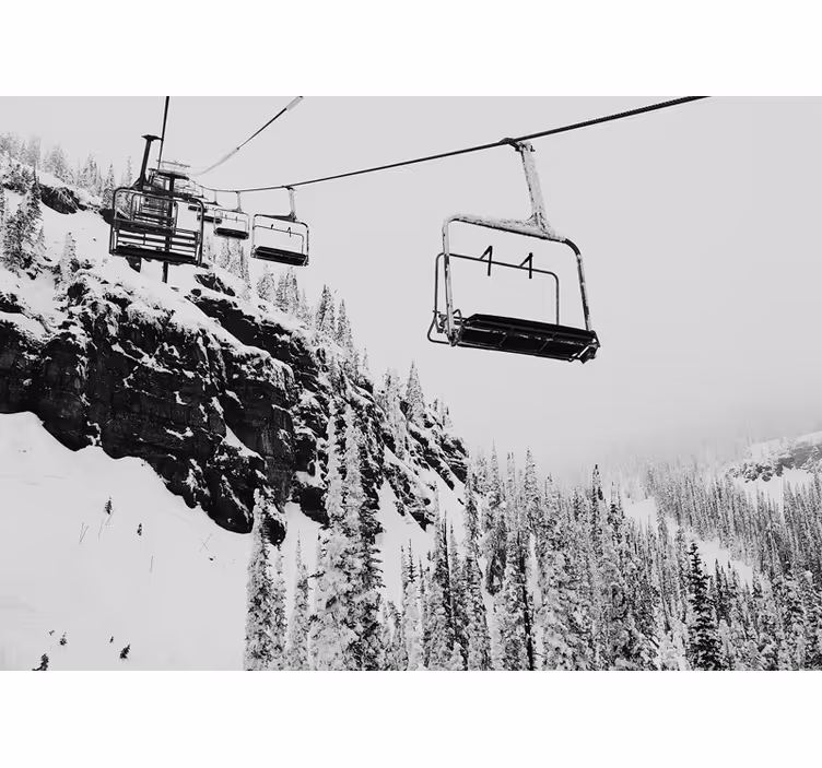 Grey roller blind in cable car gray scale - TenStickers