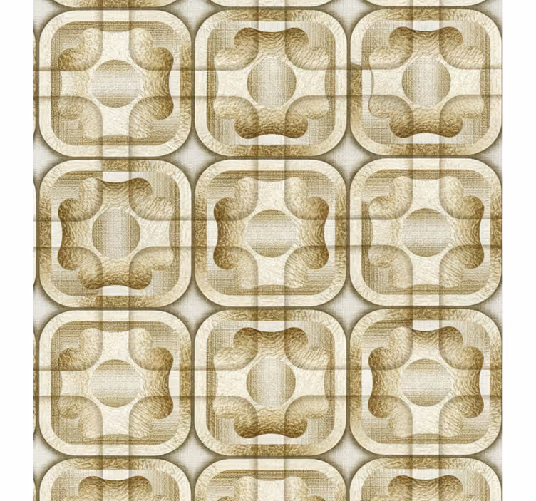Vintage roller blind with retro design - TenStickers