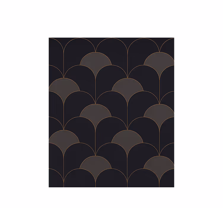 Vintage roller blind 1920s arch design - TenStickers