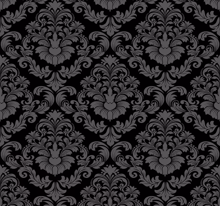 Vintage roller blind with elegant floral pattern - TenStickers
