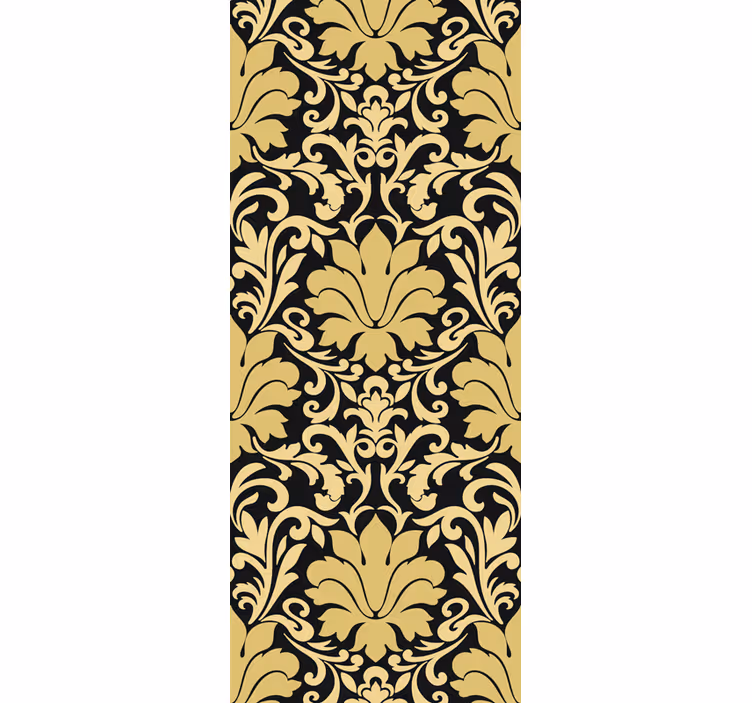 Vintage roller blind with elegant damask design - TenStickers