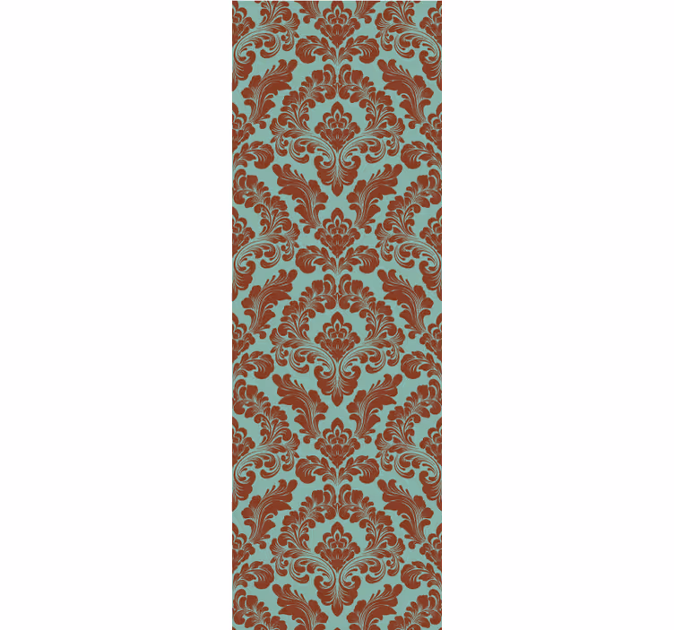 Vintage roller blind elegant damask print - TenStickers