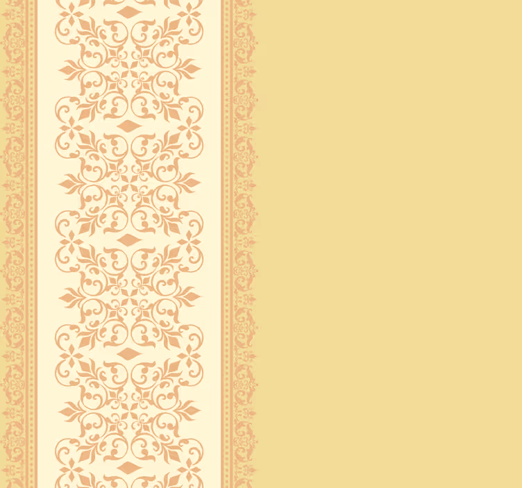 Vintage roller blind in vintage yellow design - TenStickers