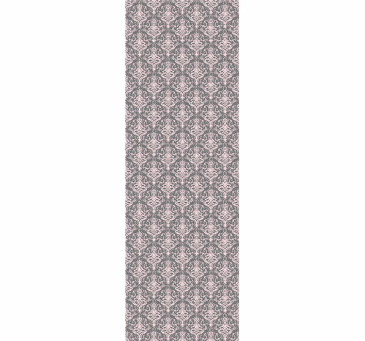 Vintage roller blind in dark gray and pink stripes - TenStickers