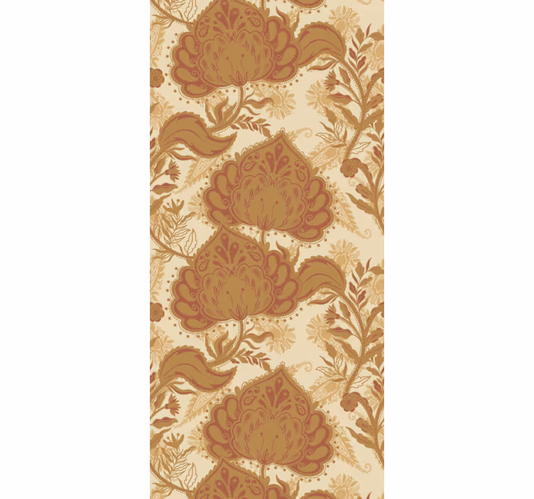 Vintage roller blind floral damask design - TenStickers