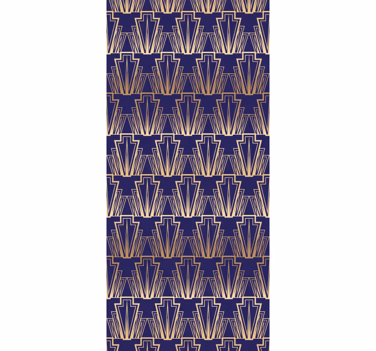 Vintage roller blind with gradient gold decor - TenStickers