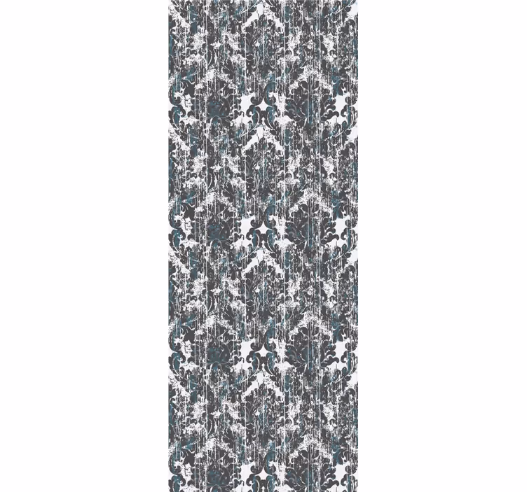 Vintage roller blind in small grey pattern - TenStickers