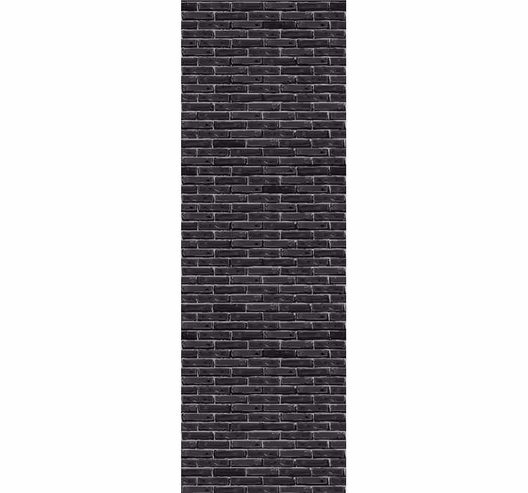 Vintage roller blind with dark grey stone brick pattern - TenStickers