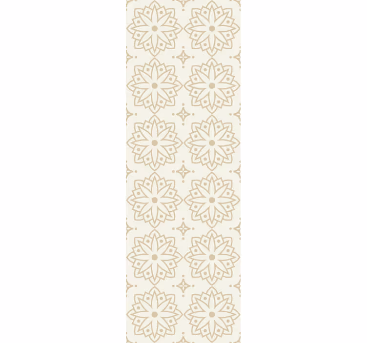 Vintage roller blind cream mandala design - TenStickers