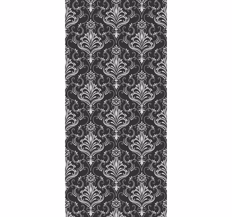 Vintage roller blind elegant damask design - TenStickers