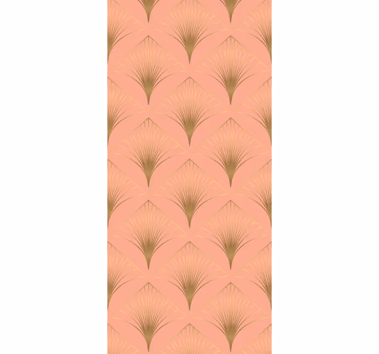 Vintage roller blind with golden arrowhead pattern - TenStickers