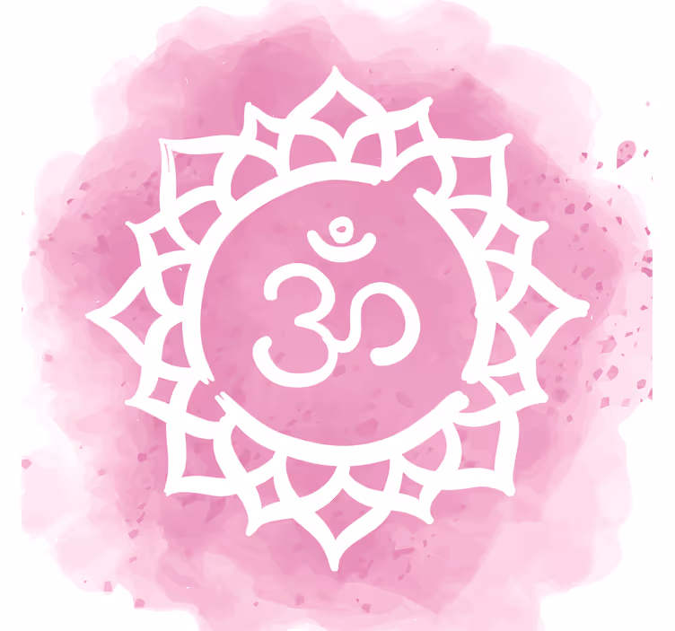 Living room roller blind with beautiful crown chakra - TenStickers