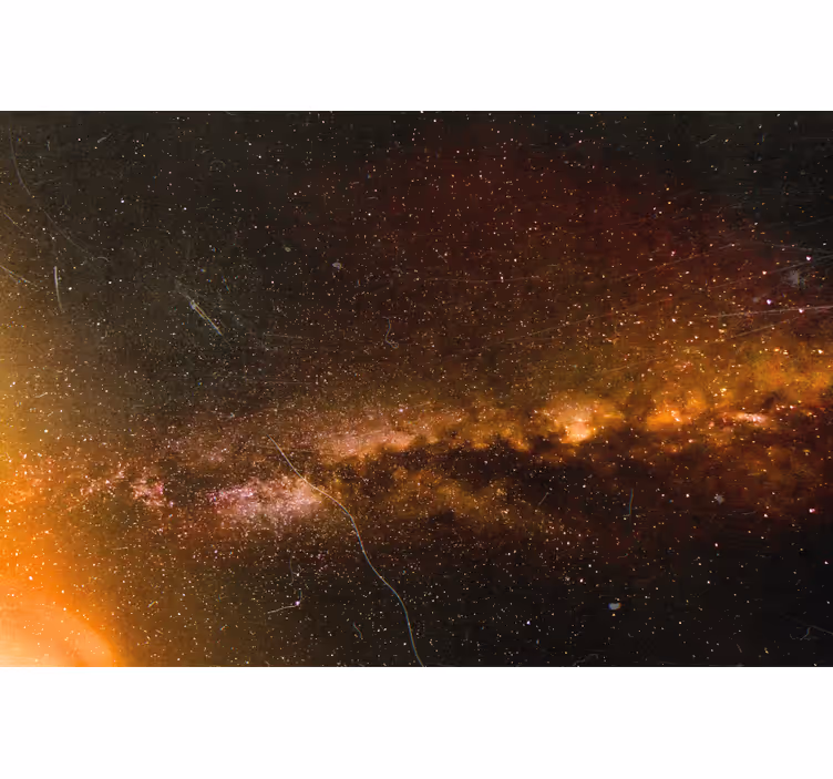 Living room roller blind cosmic rain in space - TenStickers
