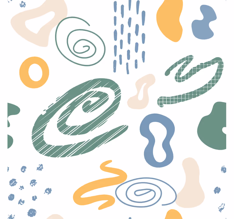 Living room roller blind with minimalistic paint textures - TenStickers