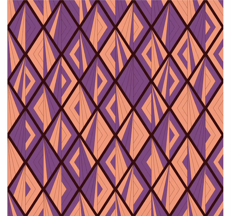 Living room roller blind african style purple diamond - TenStickers