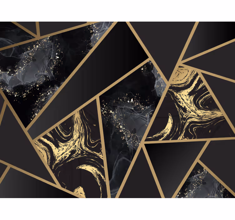 Bedroom roller blind geometric marble fusion - TenStickers