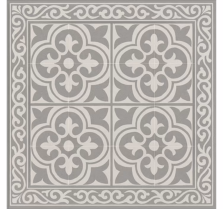 Elegant grey tiles bedroom roller blind - TenStickers
