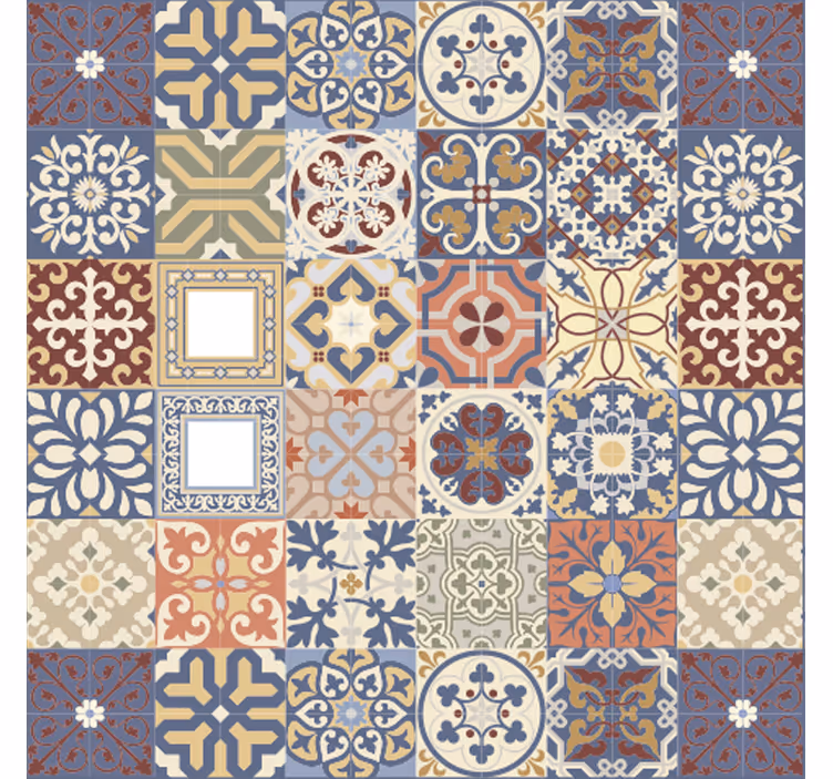 Bedroom roller blind with simple portuguese design - TenStickers