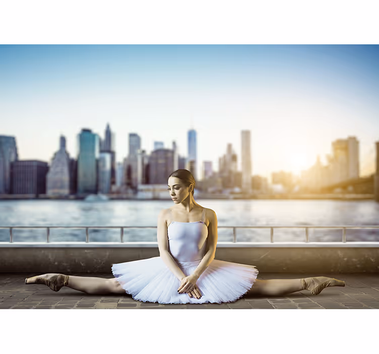 Dancing on a skyscraper nyc bedroom roller blind - TenStickers