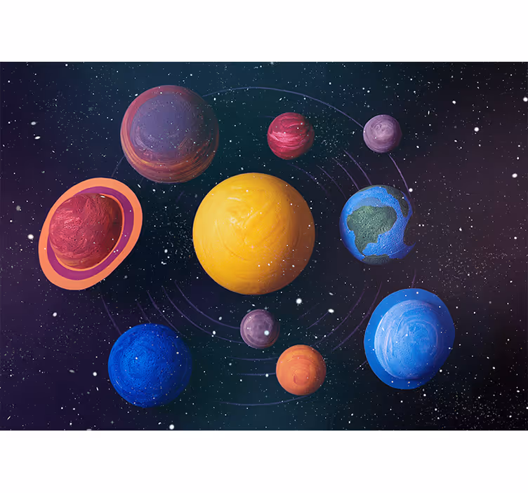 Bedroom roller blind exoplanetary possibilities - TenStickers