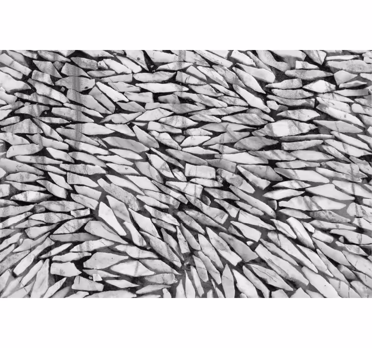 Grey roller blind with marble stone design - TenStickers