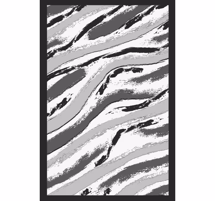 Grey roller blind in dark grey with vintage white design - TenStickers