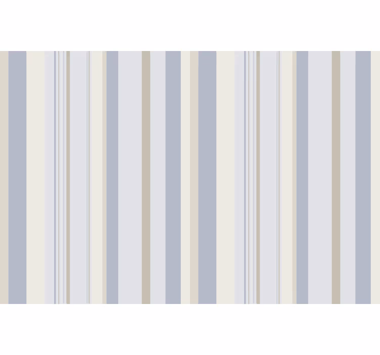 Grey roller blind in 80's blue and beige stripes - TenStickers