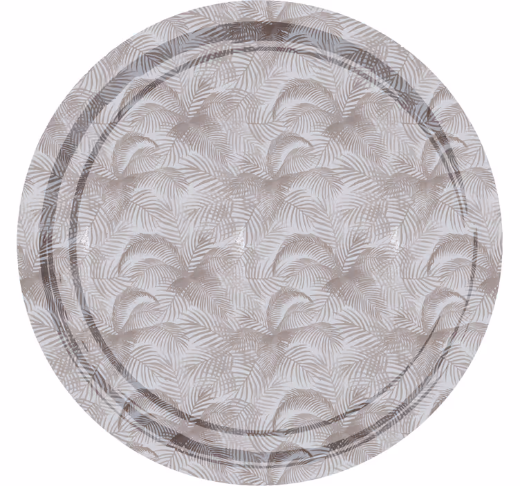Grey roller blind with elegant 80's botanical design - TenStickers