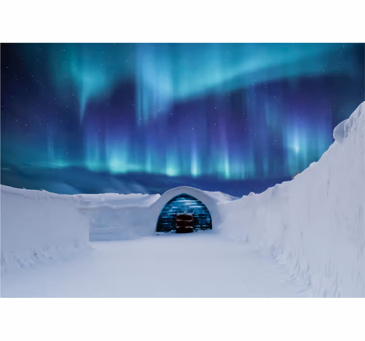 Bedroom roller blind ice hotel sweden - TenStickers
