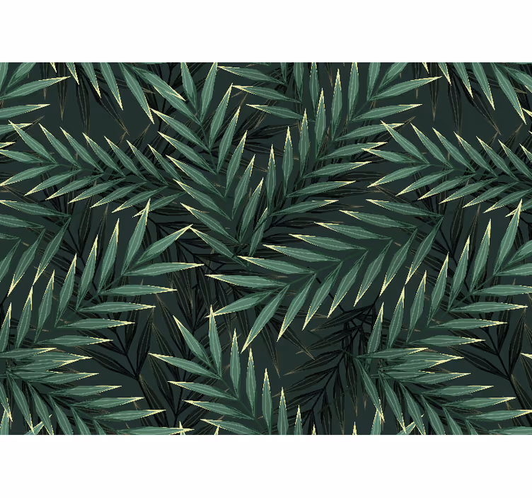 Bedroom roller blind jungle palm leaves - TenStickers