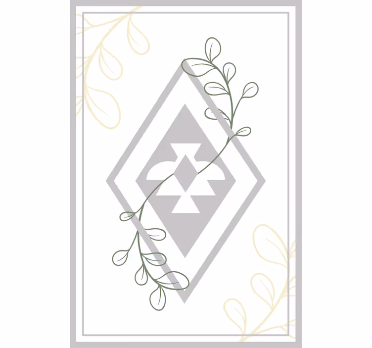 Living room roller blind mapuche pattern design - TenStickers
