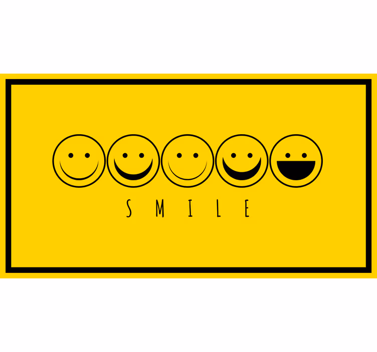 Bedroom roller blind with a sunny smile  - TenStickers