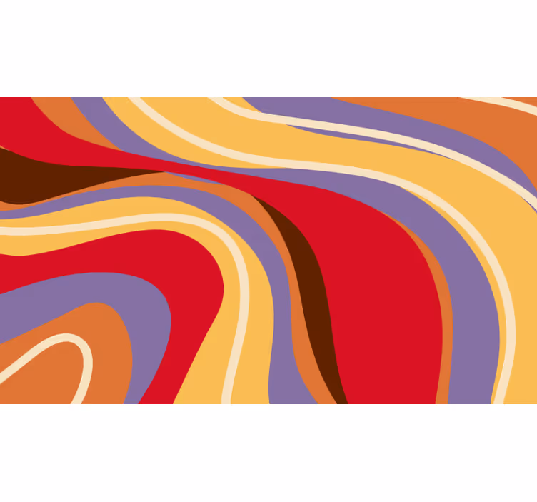 Bedroom roller blind with 70's retro design - TenStickers