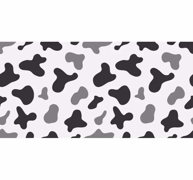 Bedroom roller blind in gray cow spots - TenStickers