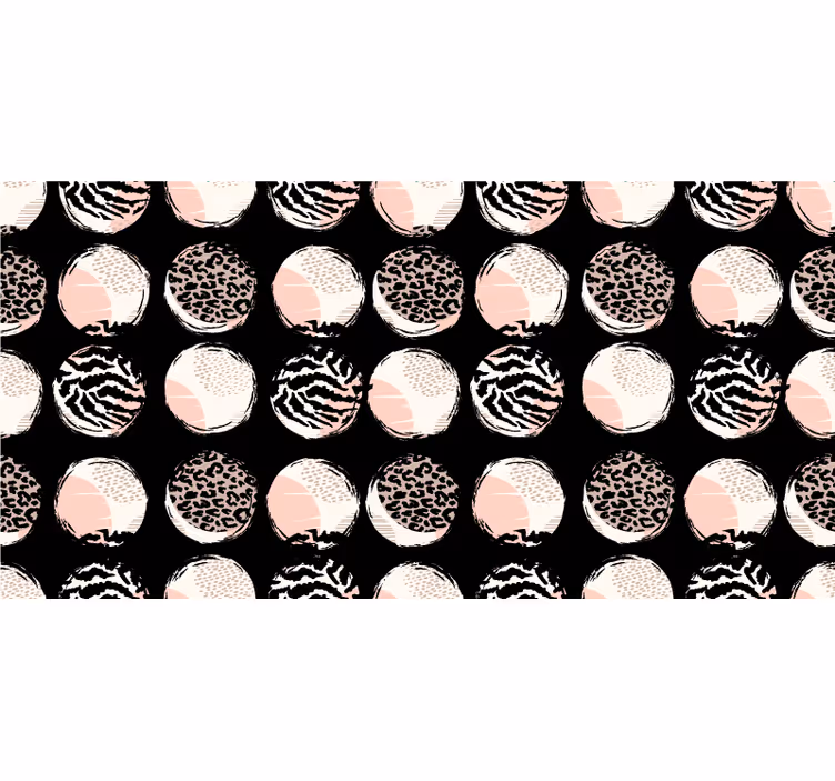 Bedroom roller blind with abstract geometric leopard pattern - TenStickers