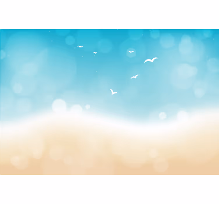 Beach effect bedroom roller blind - TenStickers