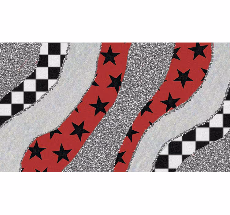 Bedroom roller blind with various striped patterns - TenStickers