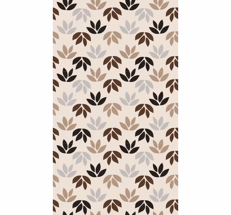 Bedroom roller blind in brown leaf branches - TenStickers