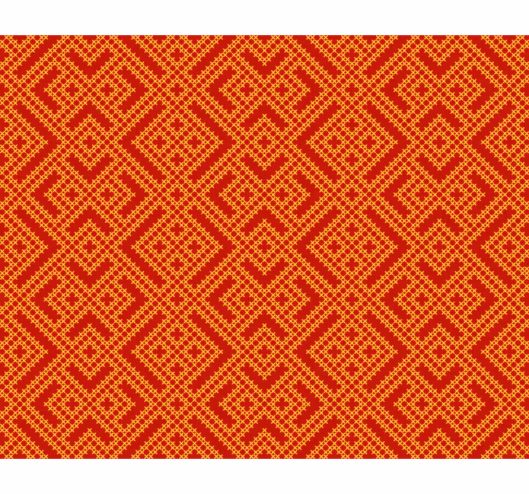 Bedroom roller blind with slavic pattern - TenStickers