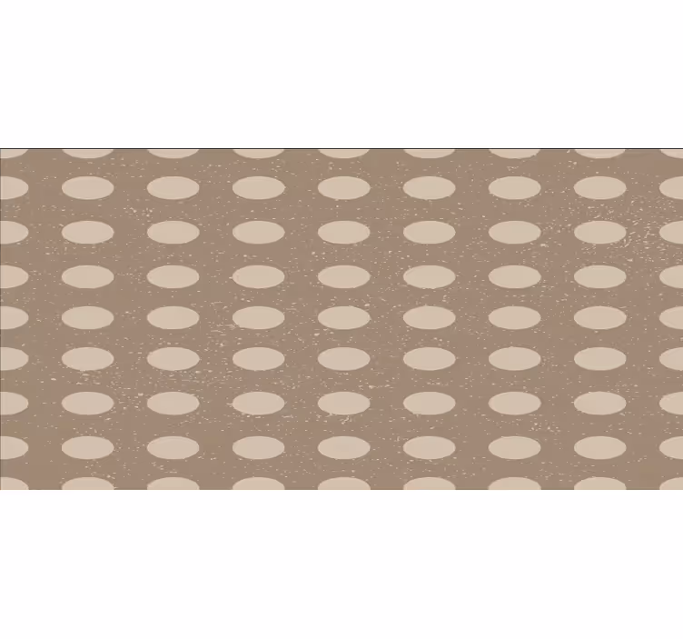 Bedroom roller blind geometric brown circle pattern - TenStickers