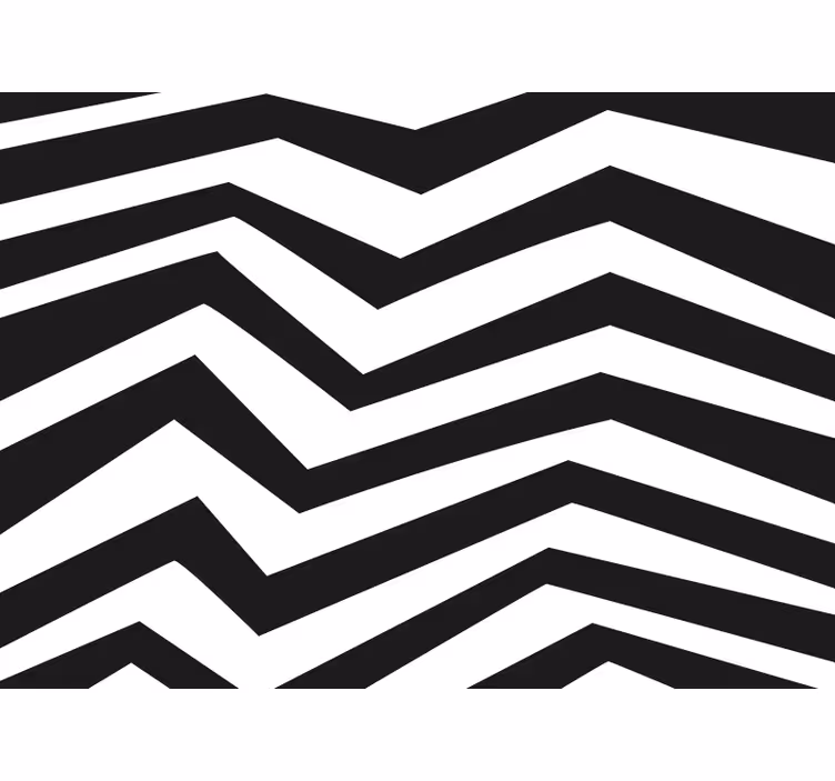 Bedroom roller blind zigzag design - TenStickers
