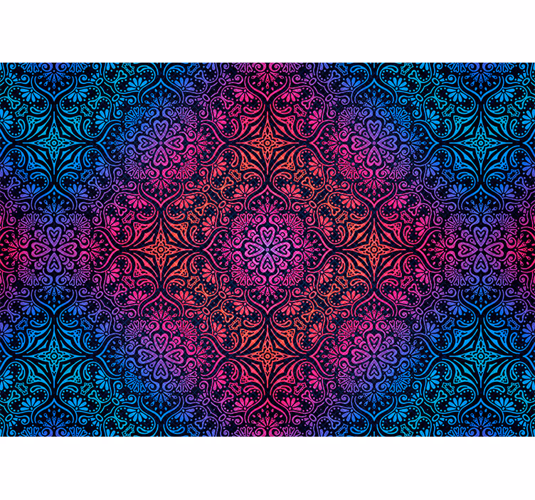 Bedroom roller blind bohemian mandala design - TenStickers