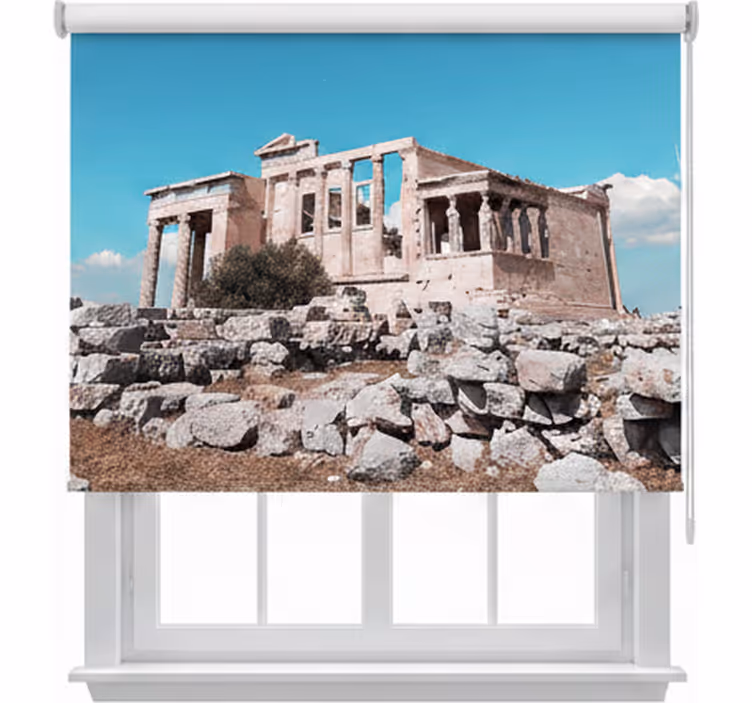 Bedroom roller blind with magnificent acropolis design - TenStickers